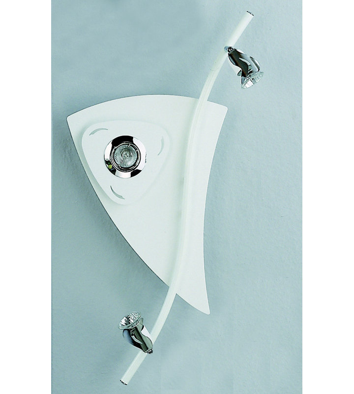 Braydon Spotlight, White/Chrome