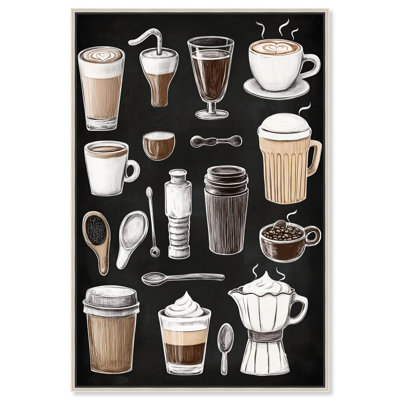 Tableau noir «Coffee» par Art Remedy