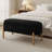 Upholstered Storage Bench with Wooden Legs-262859741
