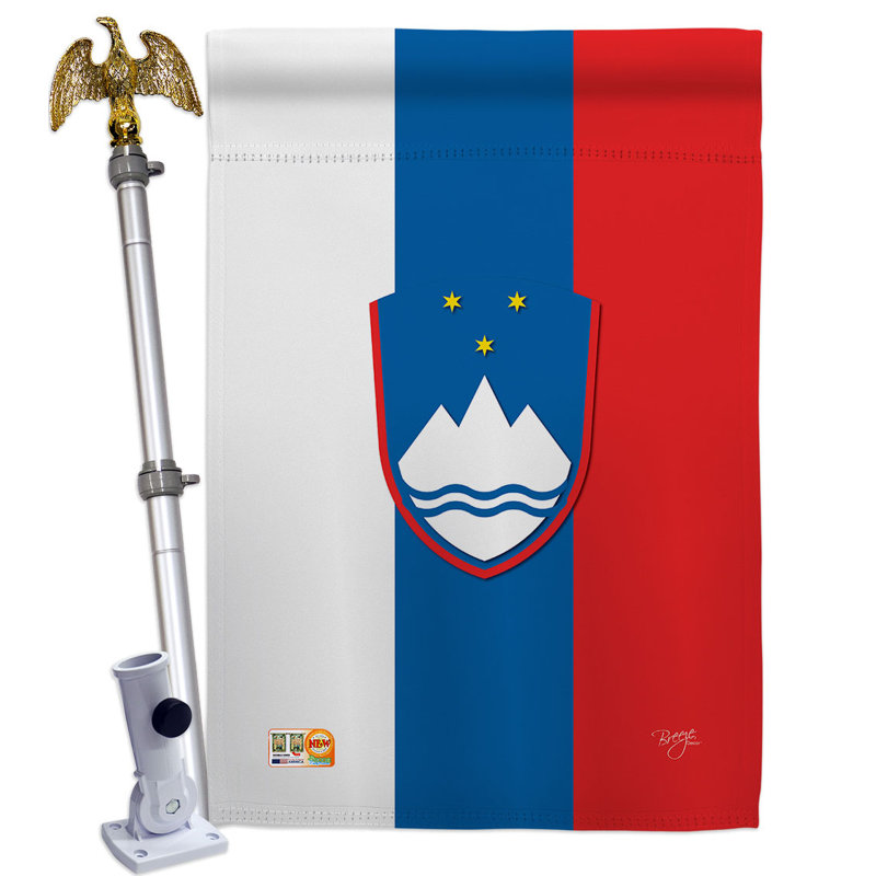 Ensemble de drapeaux en polyester 2 côtés 40 x 28 po