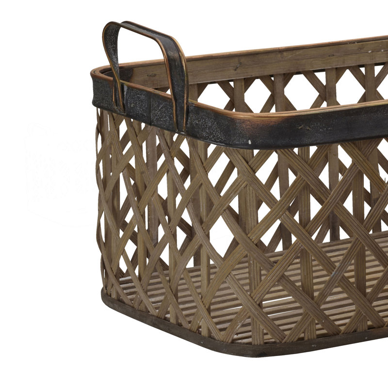 Elements Bamboo Decorative Basket