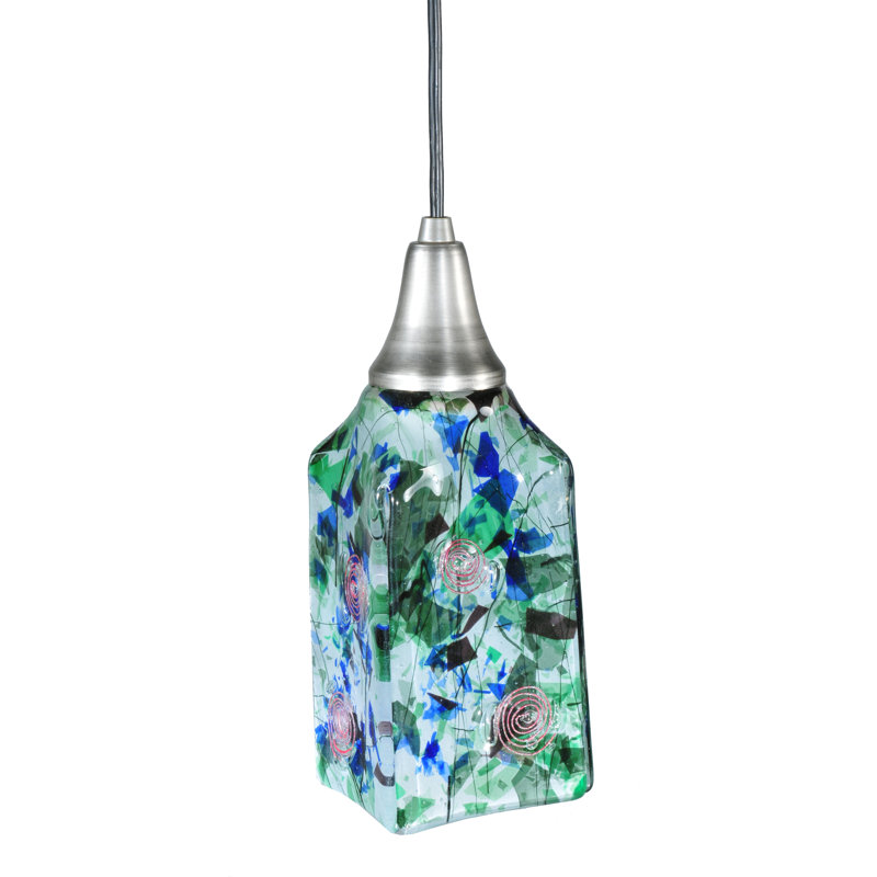 Luminaire suspendu carré 1 lumière Kayme