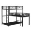 Mobilier de chambre à coucher moderne avec lit simple superposé en L