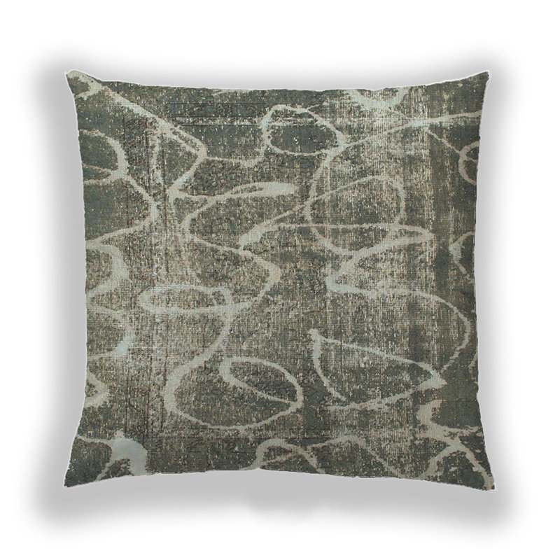Abstract Throw Pillow, Microsuede
