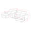Canapé modulaire moderne avec console-121051813