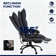 High-End Dark Gray Office Recliner with Adjustable Footrest - Luxury Craftsmanship for Professionals Seeking All-Day Comfort