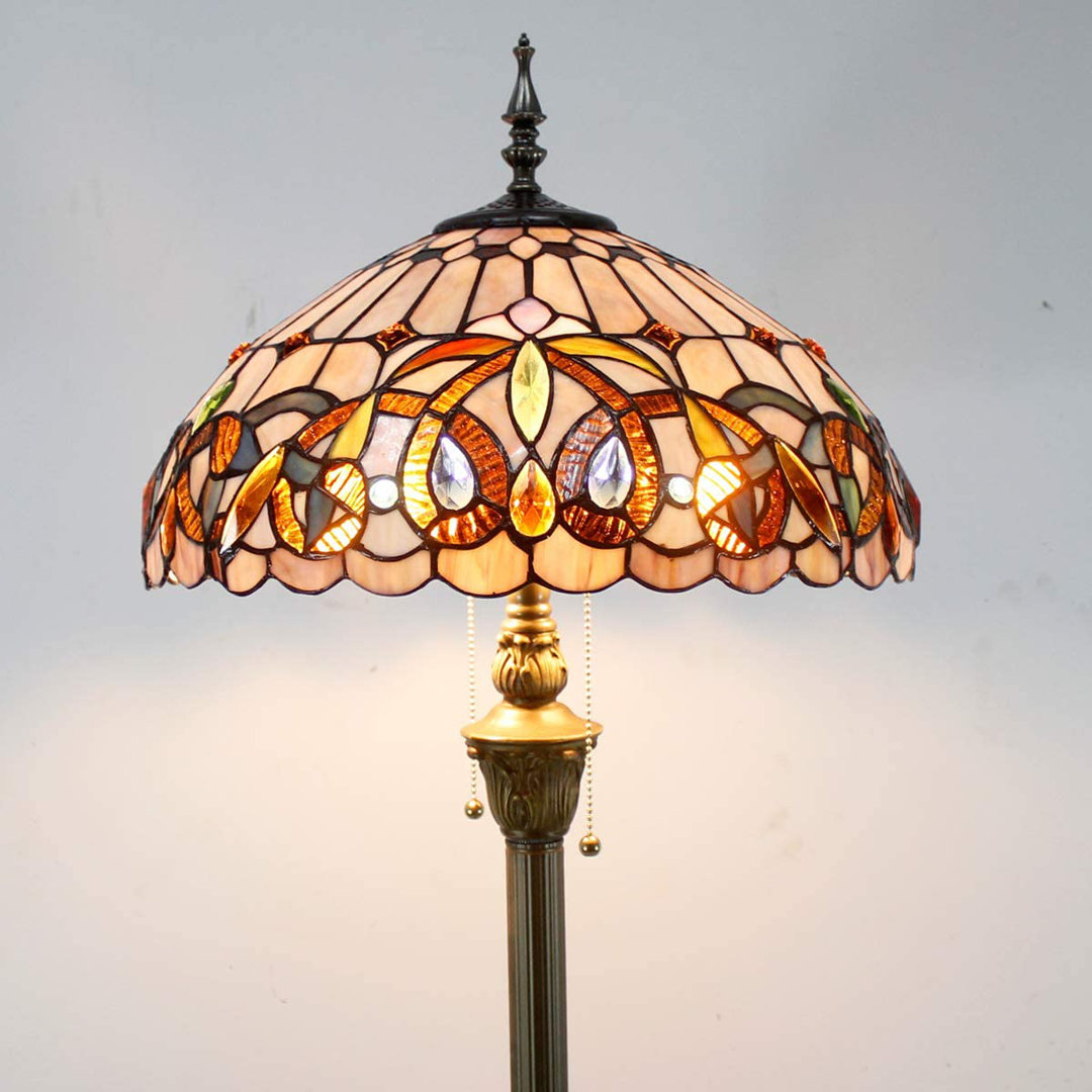 Alexies 64'' Bronze Antique Traditional Floor Lamp Bloomsbury Market