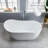 59" x 28" Freestanding Soaking Acrylic Single Slipper Bathtub with Reversible Drain-54916959