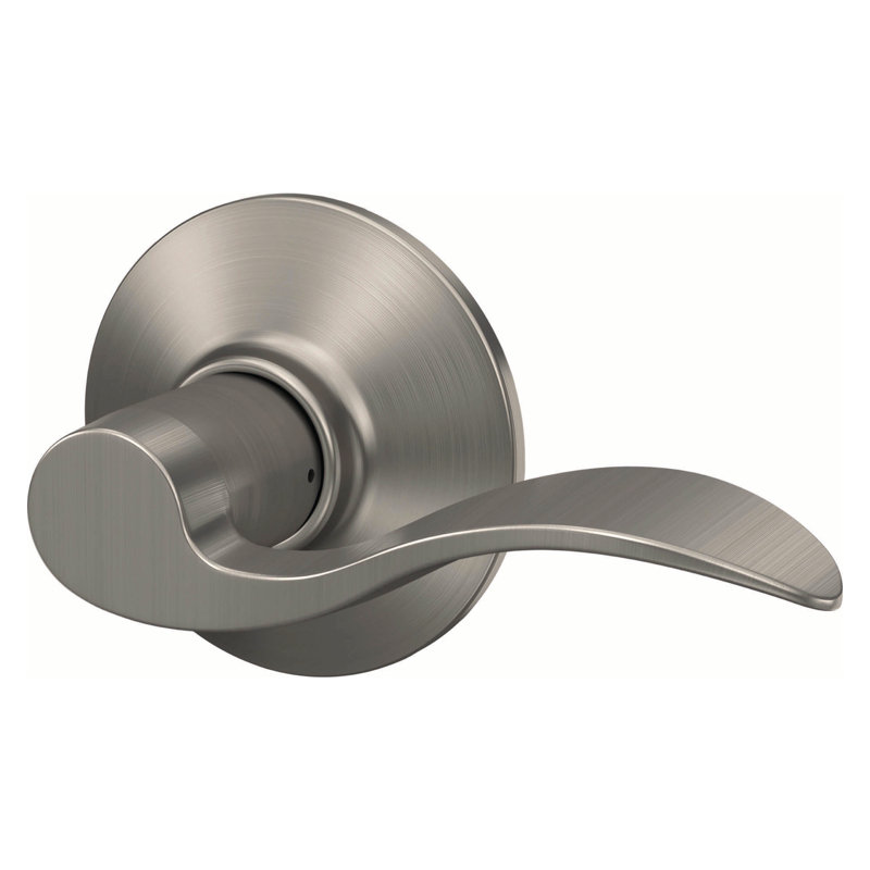 Accent levier levier et serrure de placard, Nickel satiné