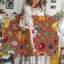 Toile sur fond terre cuite chaleureuse-576795378