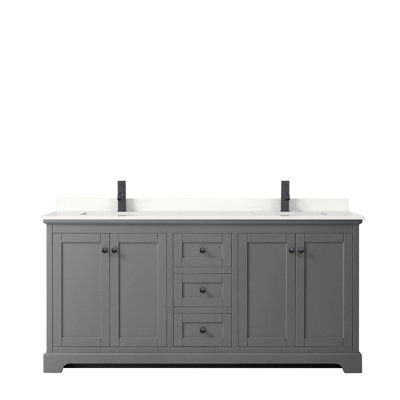 Avery Double Bathroom Vanity with Quartz Top