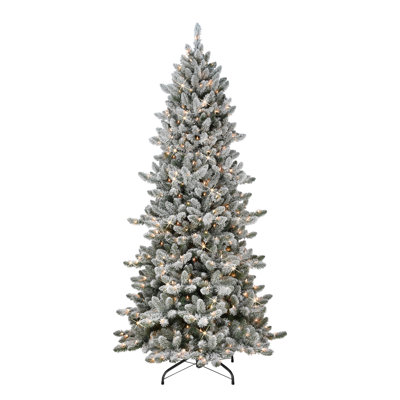 Gwyned Slender 7.5' Pre-Lit Spruce Christmas Tree