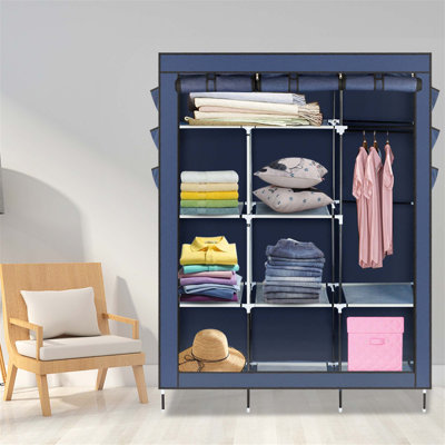 Garde-robe en tissu 69 po
