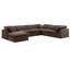 Ensemble modulaire de coin en velours 7 pièces Itala-94482566