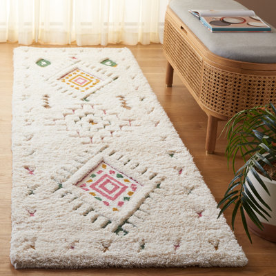 Tapis ivoire / rose Anniece 920