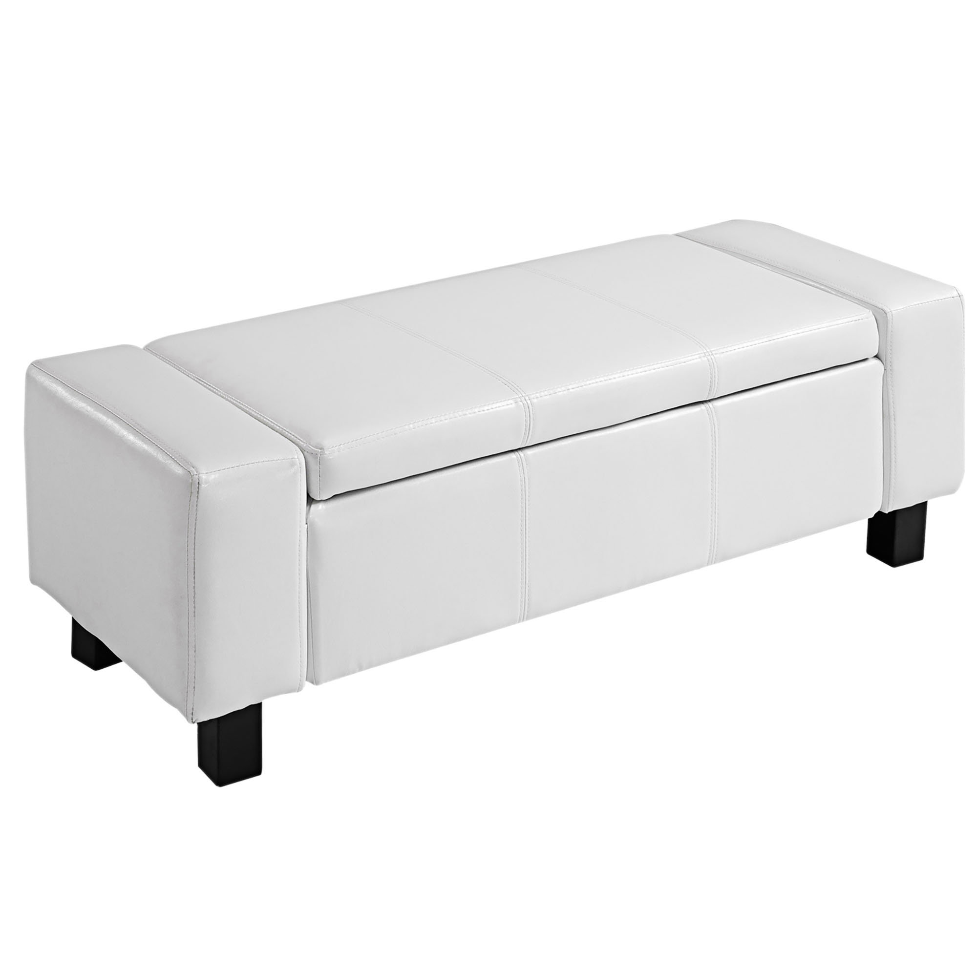 Latitude Run® Upholstered Bench Flip Top Storage Bench Entryway Bench