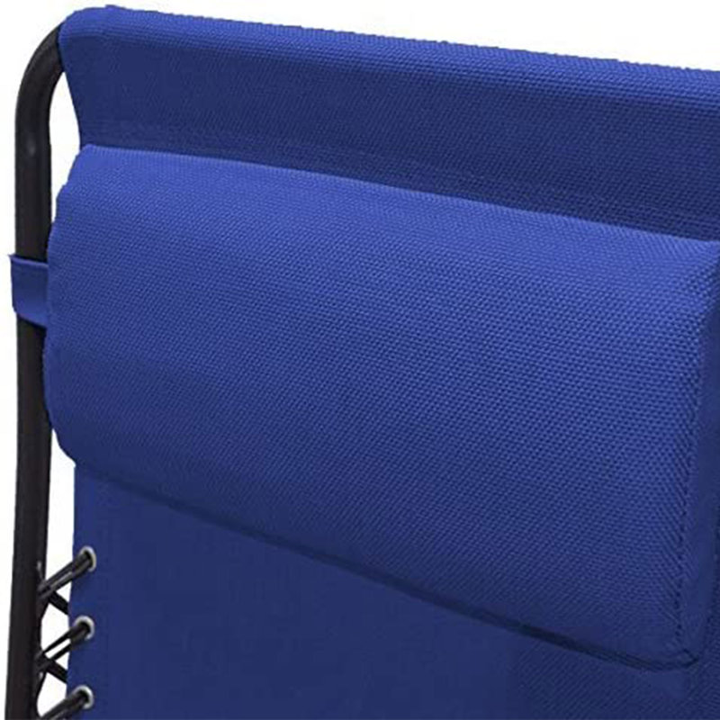Ebern Designs Zero Gravity Outdoor Folding Camping Patio Lounge Chair, Blue