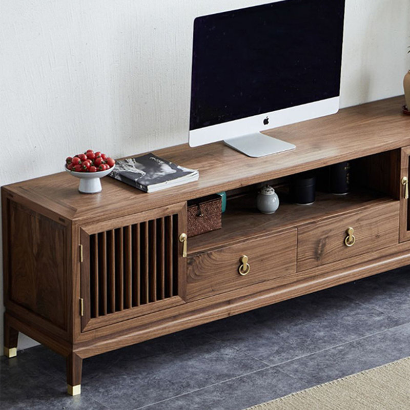 Meuble télé simple en bois massif