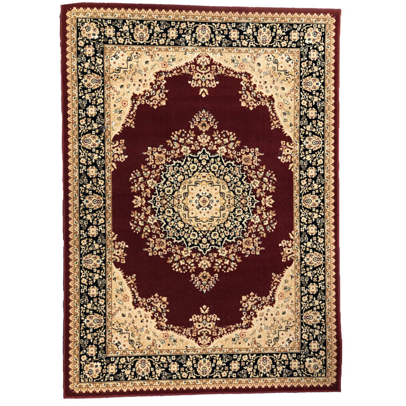 Averi Oriental Wool Area Rug, Rectangular 240 x 340cm