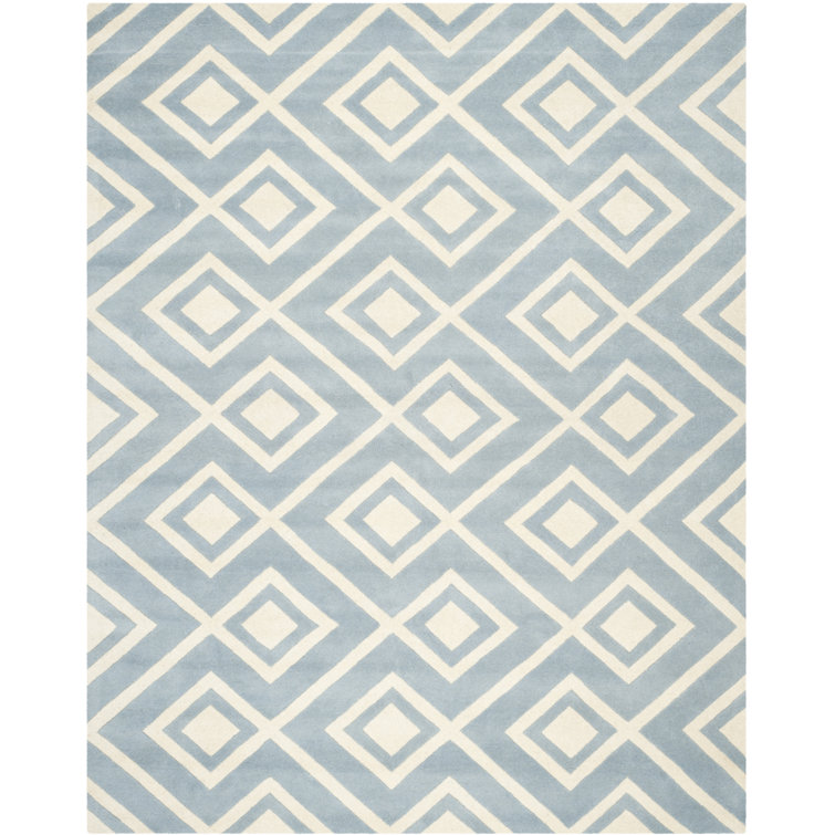 Deedie Hand Tufted Wool Geometric Rug