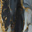 Gilded Gold And Black Luxe Marble Splendour - Abstract Marble Blackout Curtain - 1 Panels-107538966