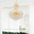 Huges Crystal 14" Gold Chandelier for Dining Rooms Living Rooms Kitchens Powder Rooms, 6-Light with E12 Bulb Base-138916154-31769327