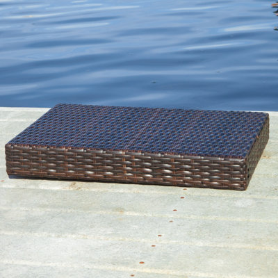 Table d'appoint d'extérieur pliante en osier Blaise