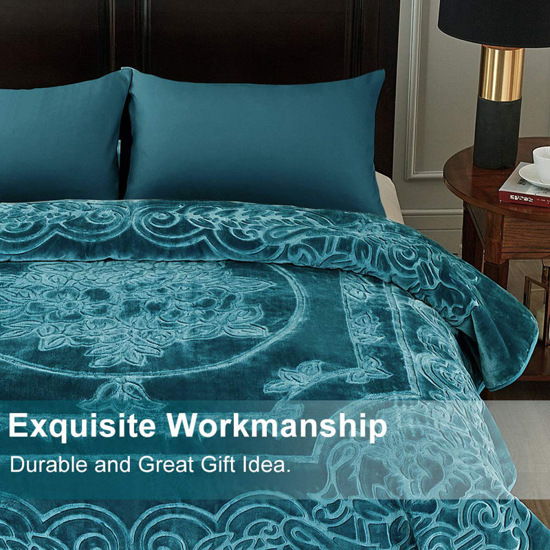 Ketterman Plain Weave / Muslin Blanket, Teal