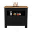 Îlot de cuisine H 35 po avec 2 portes et 3 tablettes-128970475