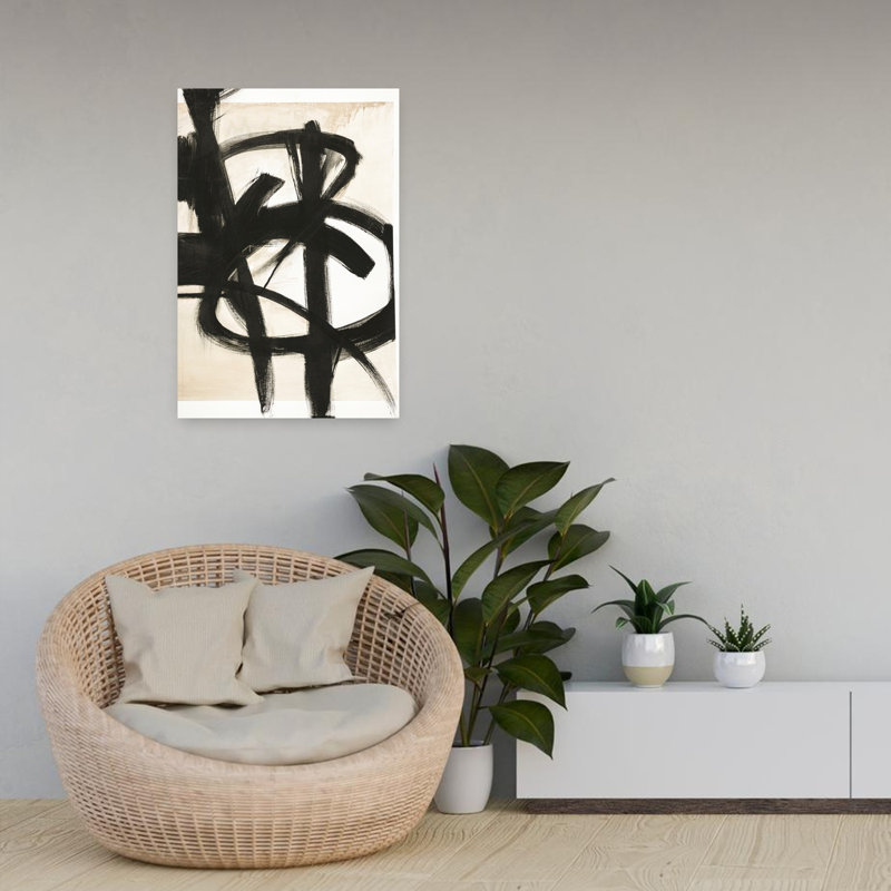Graphical Shapes 7, art abstrait minimaliste, H 24 po x l 16 po