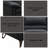 Black Top Grain Leather Sofa