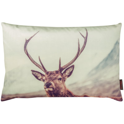 Into The Wild Deer Lumbar Pillow