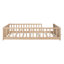 Lit double avec plancher en caoutchouc, barrières de sécurité, étagère à livres intégrée, conception sans porte, naturel-1212946977-1212946979