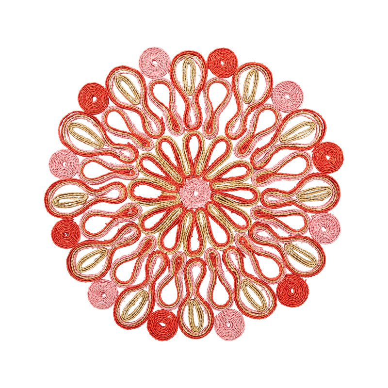 Marisol Placemat, Pink/Orange
