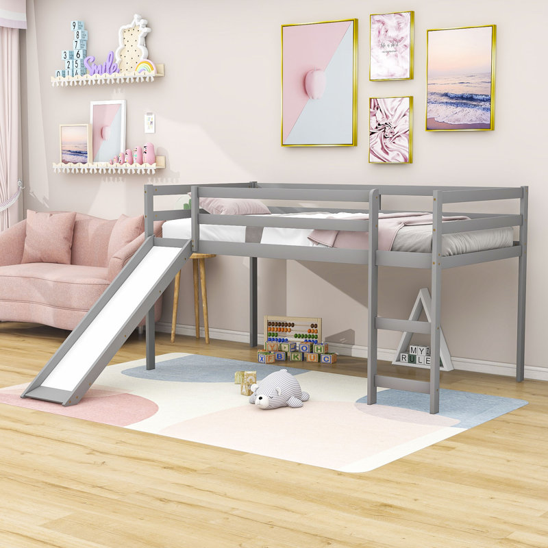 Lit mezzanine simple Emens par Harriet Bee, gris