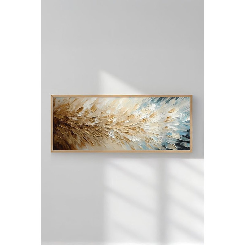 Stunning Decorative Framed MDF Painting, 12.9 x 27.6 inches | 100% Solid Wood Frame (Thickness: 0.8 inches) | High-Quality Digital Printing on 100% MDF (Thickness: 0.1 inches) | Perfect Wall Art for Home & Office Decor