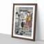 Three Women on a Veranda by Chobunsai Eishi - Picture Frame Painting Print-55611489-55611491