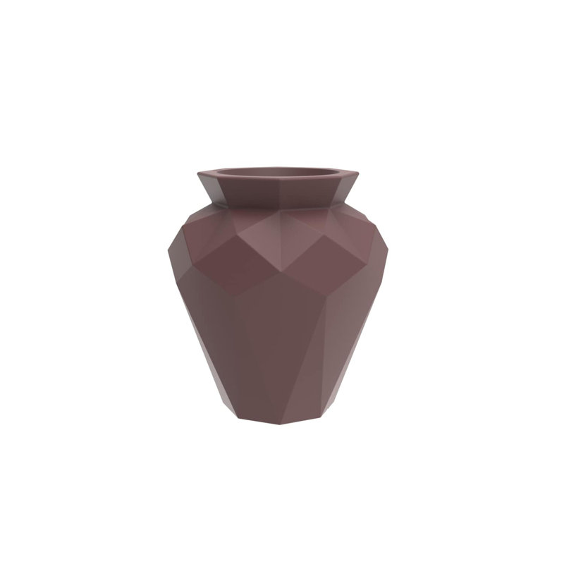 Origami - Hanami Planter, Garnet, 9.75" H x 9.25" W x 9.25" D