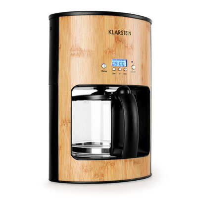 Klarstein 1.25 L Filter Coffee Machine Bamboo Garden