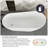 67" White Acrylic Freestanding Bathtub