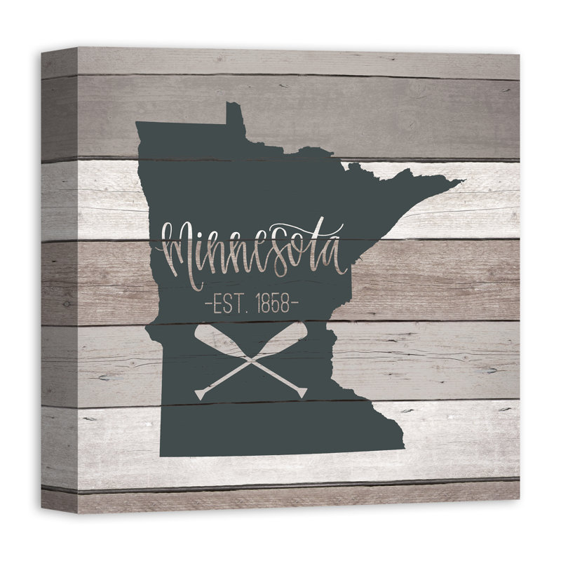Minnesotaabli - Art textuel sur toile tendue