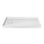 Base de plateau de douche 60 po x 32 po à seuil simple avec couvercle de bonde inclus-126136004-126136001