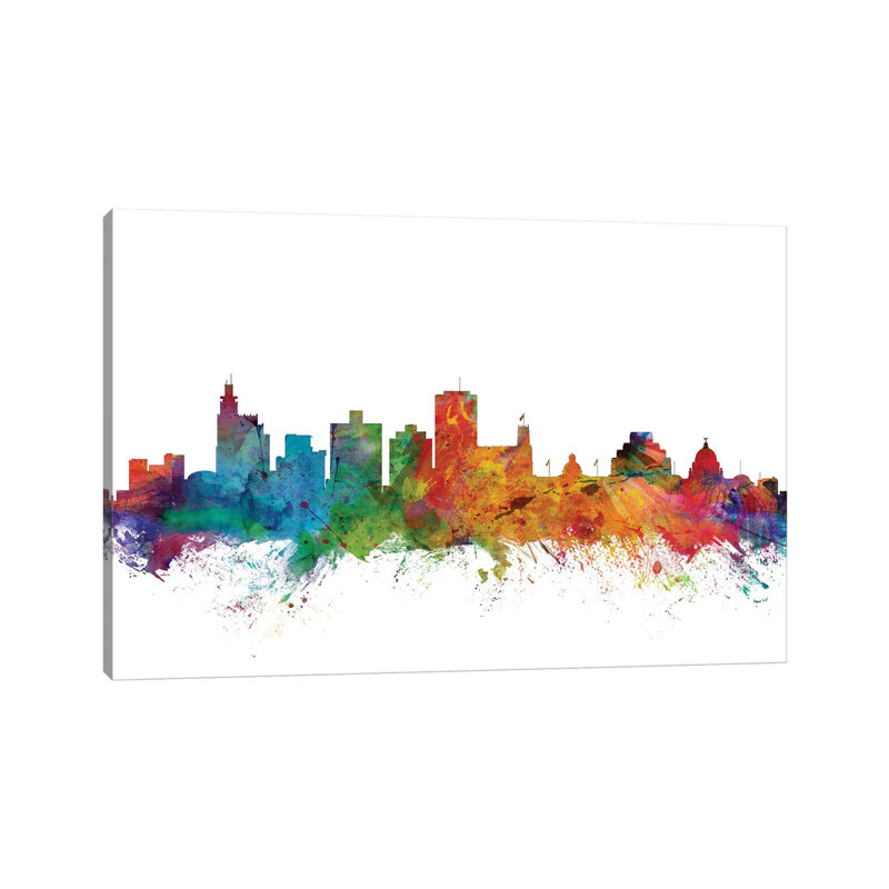 Jackson, Mississippi Skyline by Michael Tompsett - Wrapped Canvas Gallery-Wrapped Canvas Giclée, 152.5 cm H x 101.5 cm W