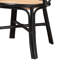 Chaise de salle à manger moderne en rotin de style bohémien avec détails tissés