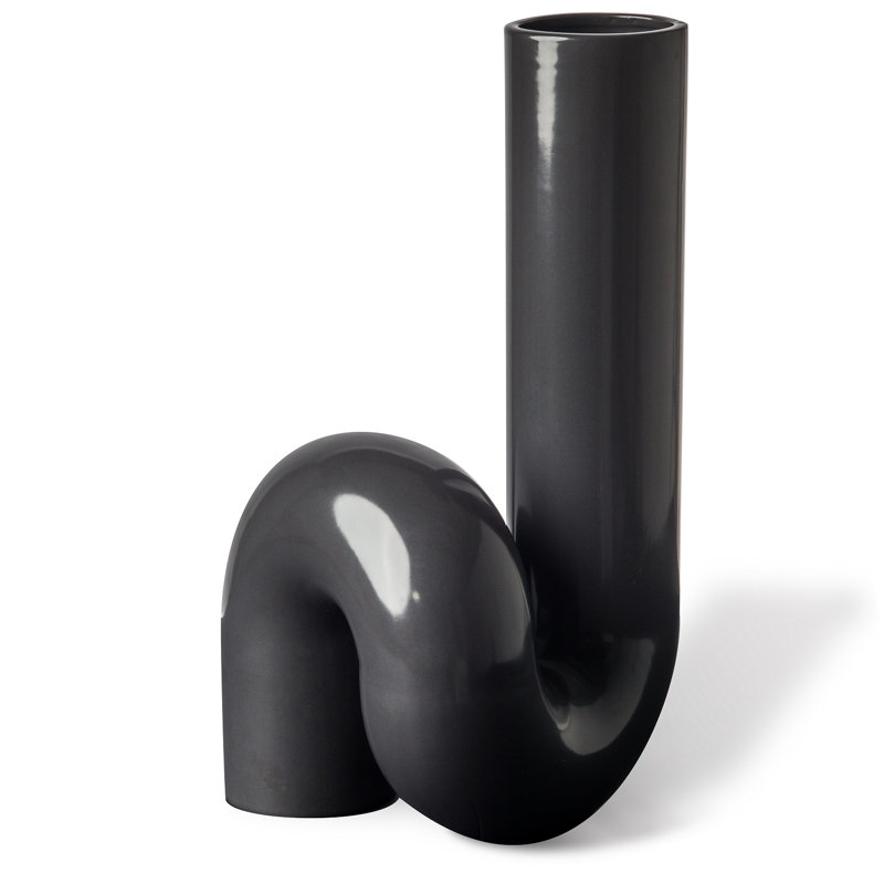 Vase Alfrida Yourtube noir, Noir