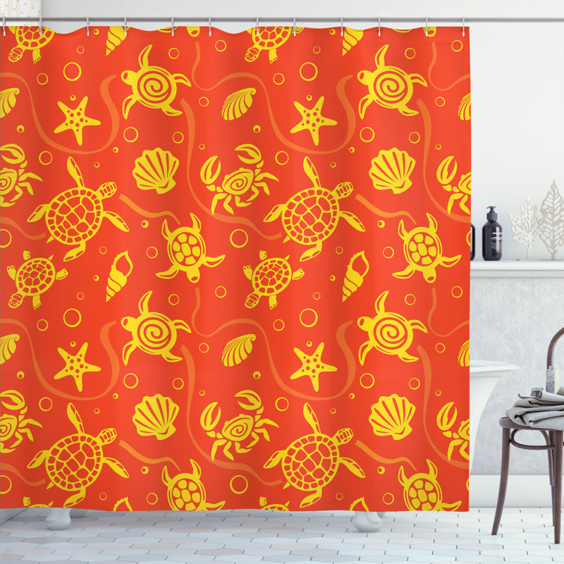 Shower Curtain with Hooks Included, 84"H x 69"W