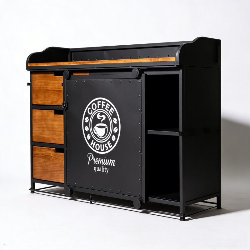 Wrought Iron American-Style Dining Cabinet