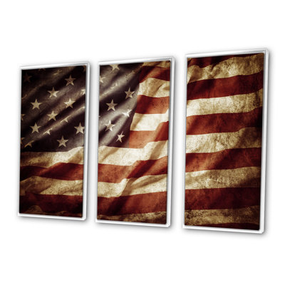 " American Flag " 3 - Pieces
