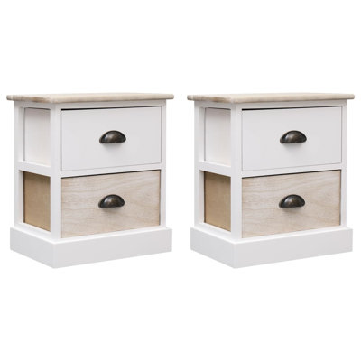 Almus 38cm W Solid Wood Bedside Table