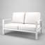 Causeuse d'extérieur en métal avec coussin Sunbrella Townsend Chatwin-973896126